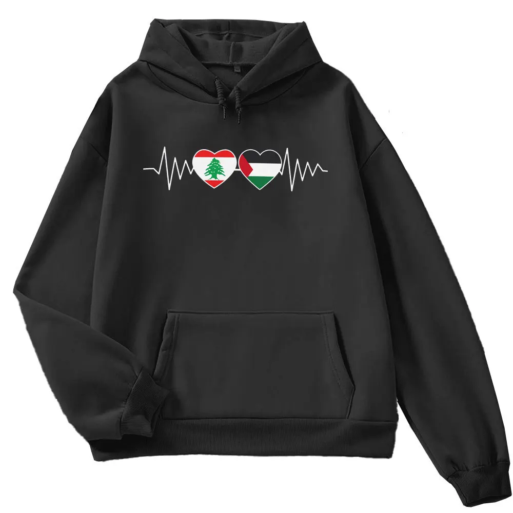 Men Women Hoodies Lebanon Flag Lebanese Country Map Hoodies Pullover Hooded Hip Hop Sweatshirt Long Sleeve Unisex Hoody