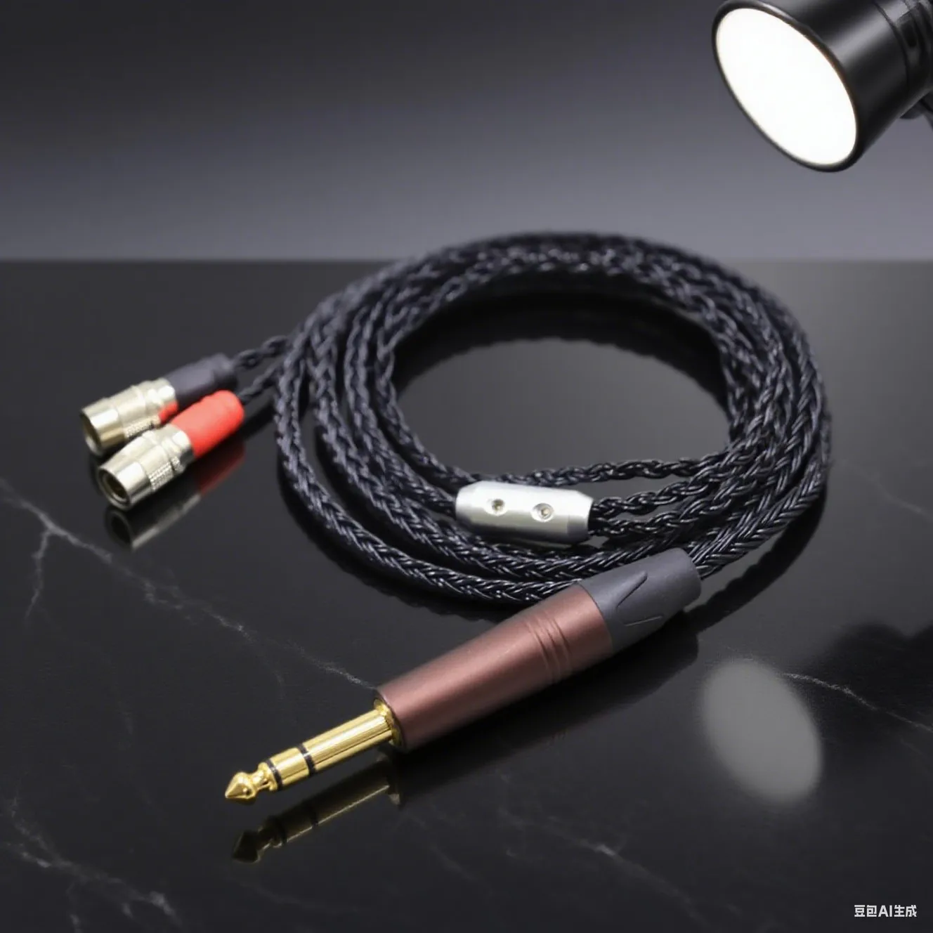 

Черный плетеный 16-ядерный посеребренный кабель для наушников Mr Speakers Alpha Dog Ether C Flow Mad Dog AEON