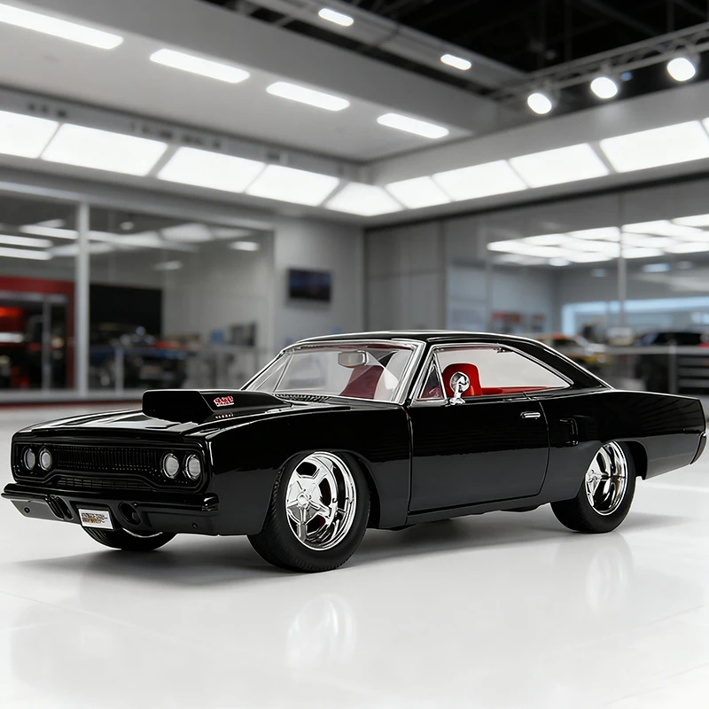 

JADA 1:24 Plymouth Road Runner Alloy Car Diecasts & Toy Vehicles Car Model Miniature Scale Model Car For Children