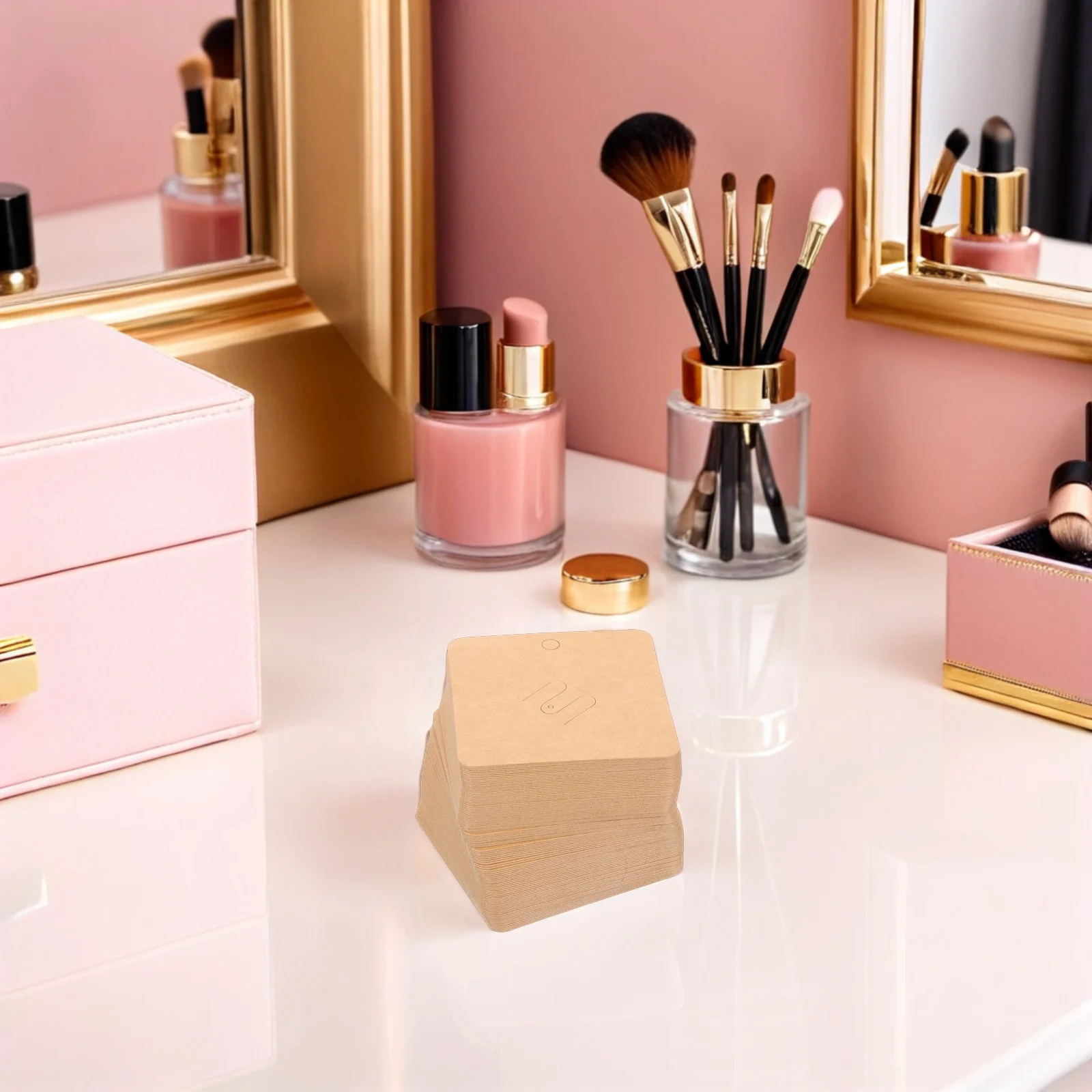 

400 шт. пустых карточек-дисплеев 7x7 см для ювелирных изделий: брошей, значков, ожерелий, серег-гвоздиков, картонные упаковочные материалы