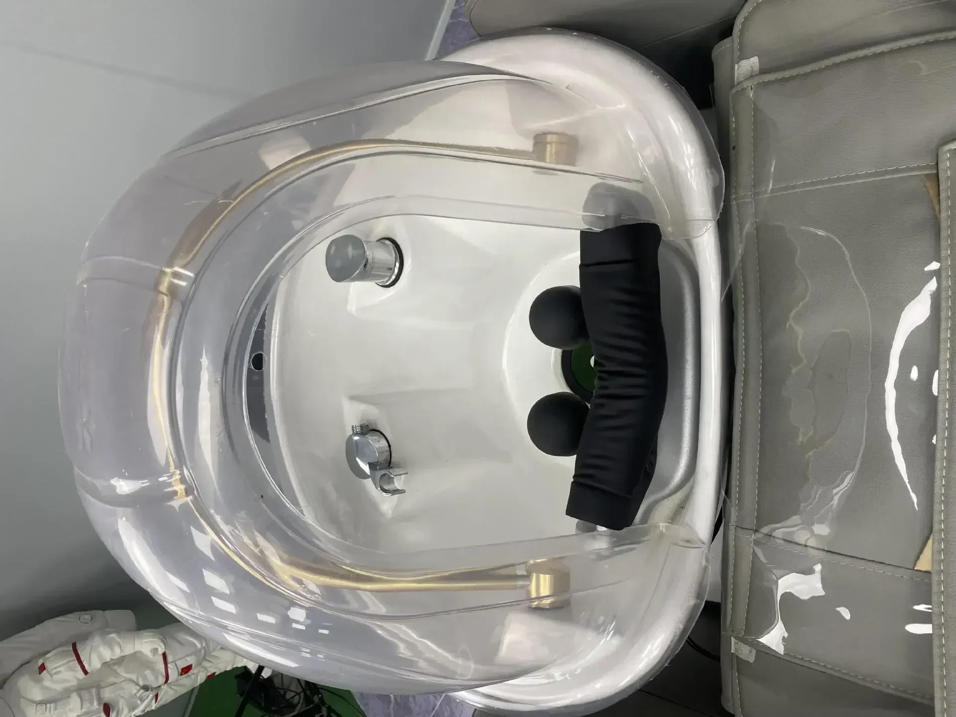 Full-Automatic Intelligent Electric Massage Shampoo Bed Dedicated Ceramic Basin Shampoo Flush Massage Integrated