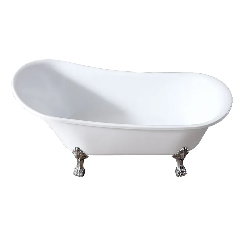 

Retro princess independent acrylic bathtub household European and American antique couple color with tripod