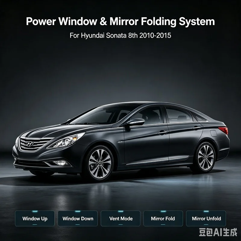 for the 8th Hyundai Sonata 2010--2015 Power Window & Mirror Folding System 5