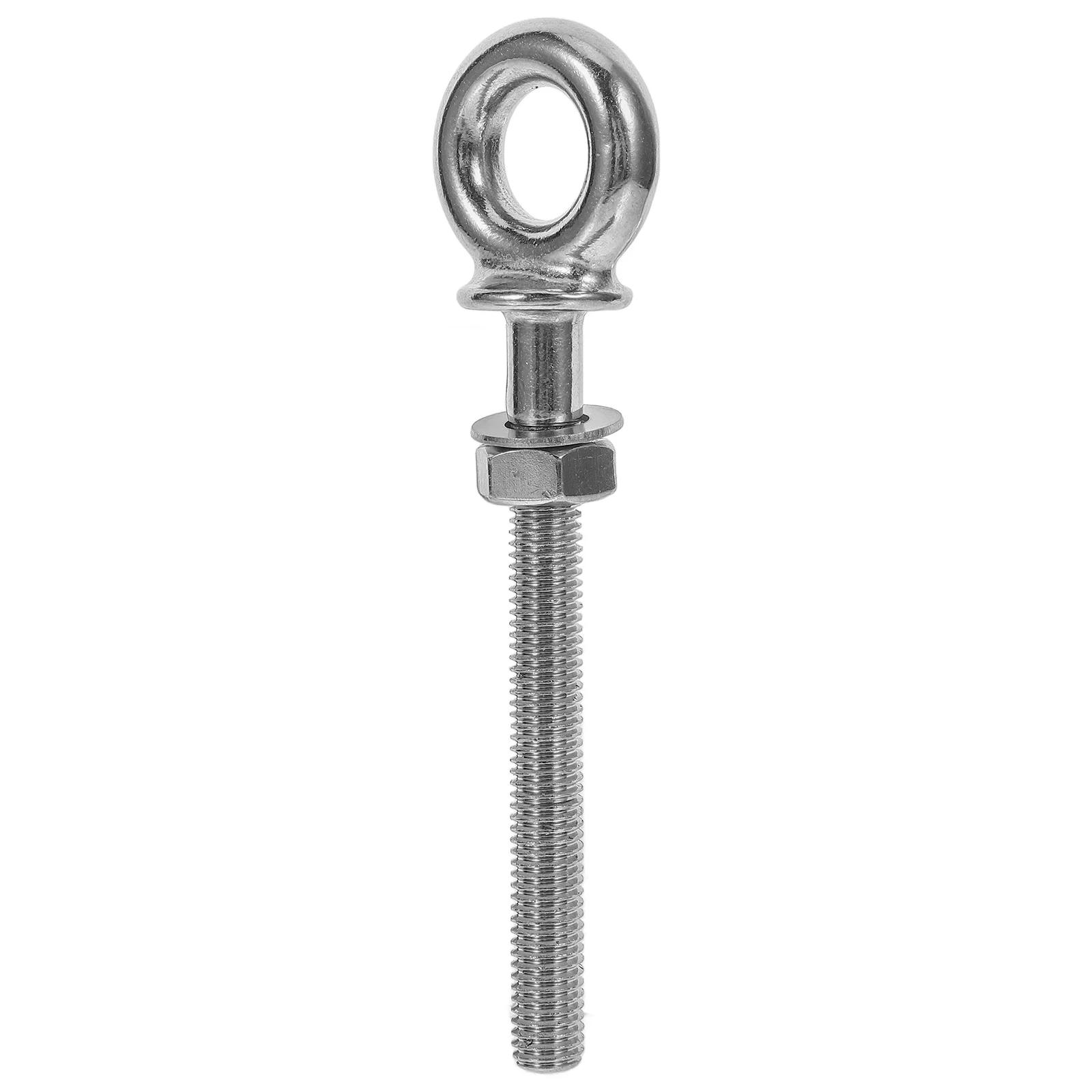 

Long Stainless Steel M6x60 316 Washers Heavy Duty Ring Lifting Eye Screw Mechanical Screw Hook Boat Dock Loop
