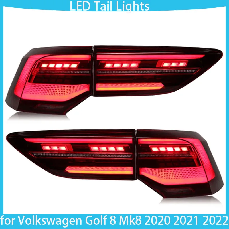 

LED Tail Light For Volkswagen VW Golf 8 MK8 2020 2021 2022 2023 DRL Style Running Signal Brake Reversing Parking Facelift