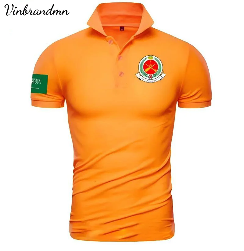 Kingdom of Saudi Arabia Polo Shirt Saudi Arabian Army SA SAU Polo Shirts Country Tactical Military Royal Saudi Air Defense Shirt