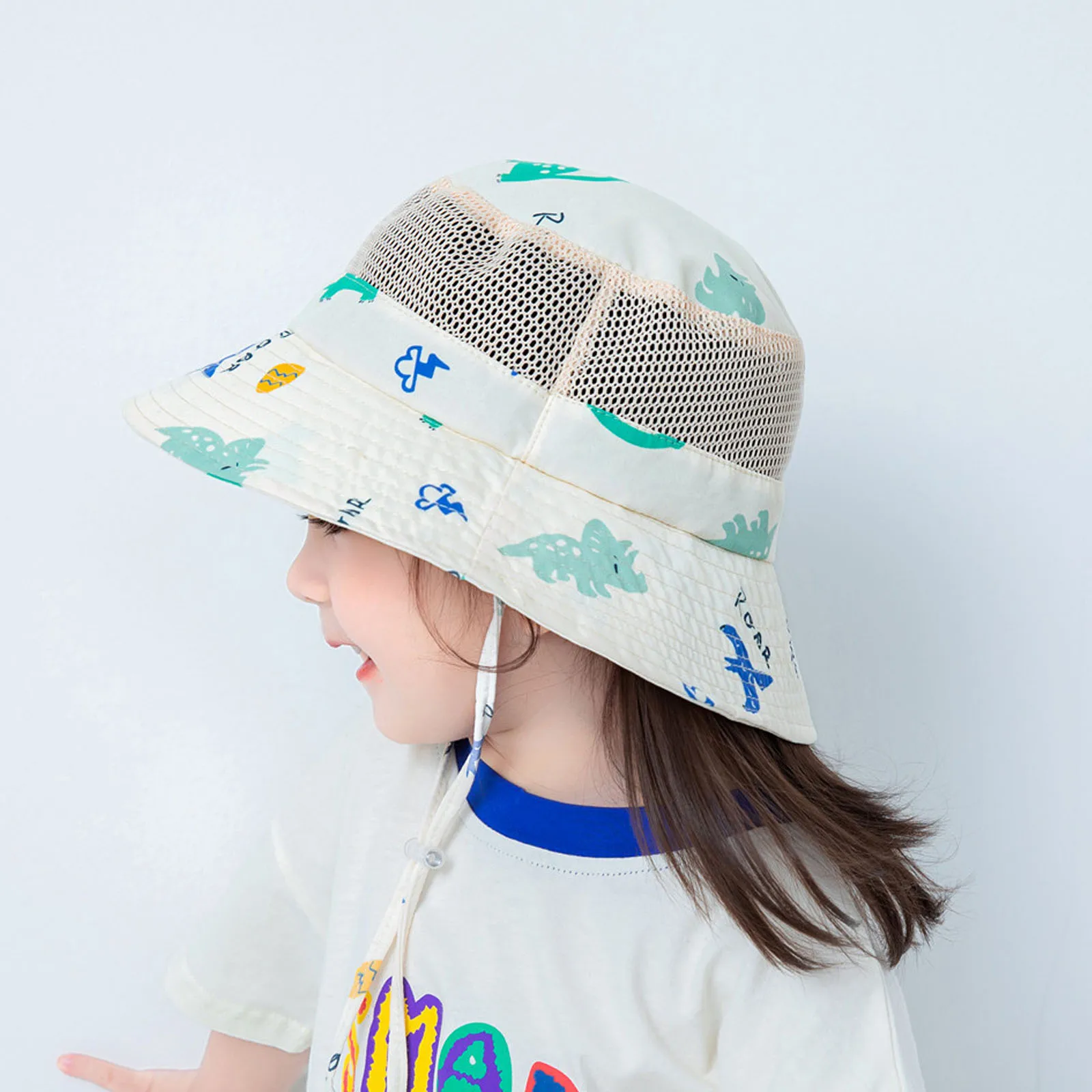 Cartoon Kids Bucket Hat Cotton Spring Summer Baby Cap Beach Travel Children Sun Hats for Girls Boys Accessories 2-6Y