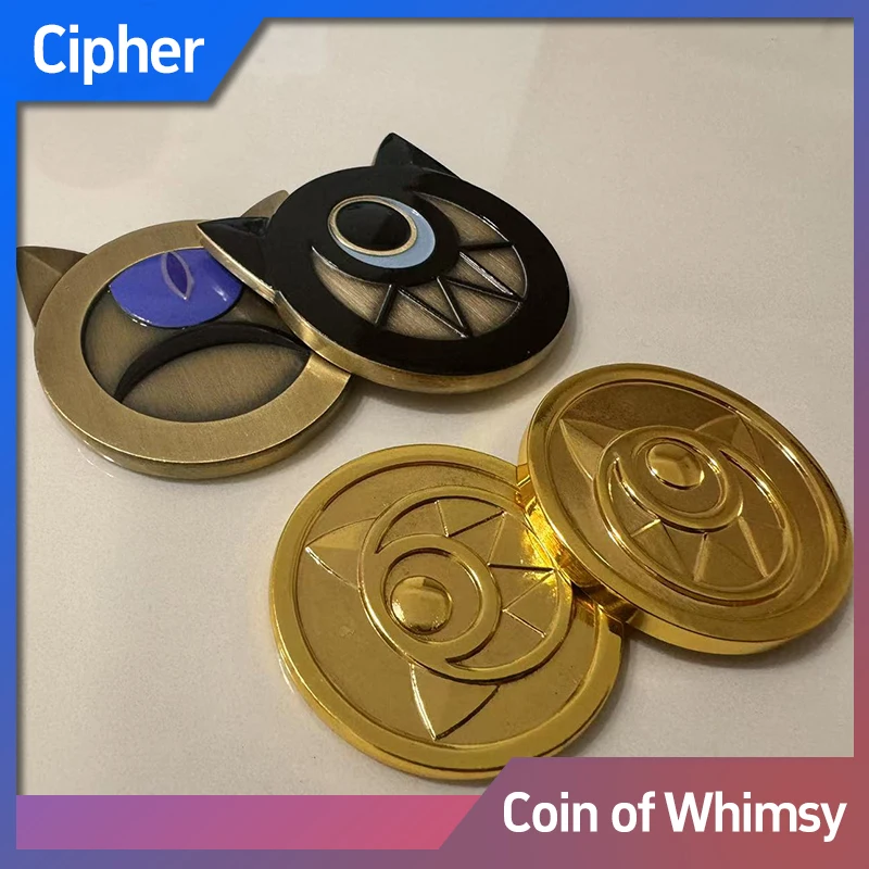 

Honkai:Star Rail Cipher золотая монета Coin of Whimsy реквизит для косплея подарок на день рождения