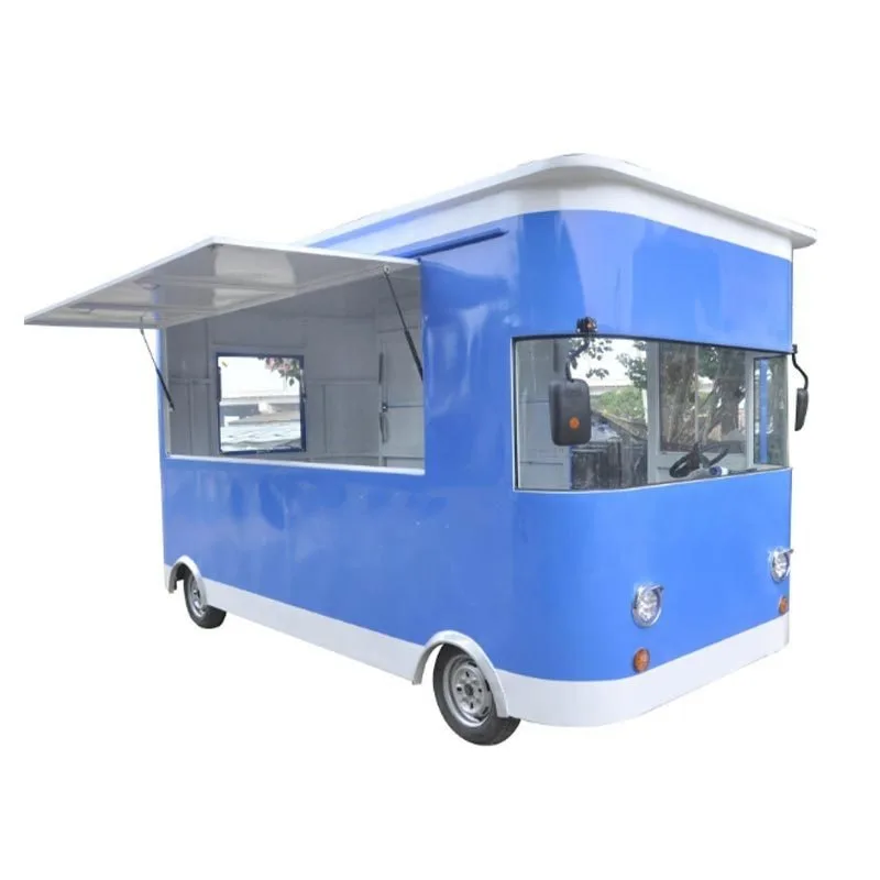 Night Market Food Cart Outdoor Commercial Street Sales Cart Multi Functional Electric Stainless Steel Snack Cart