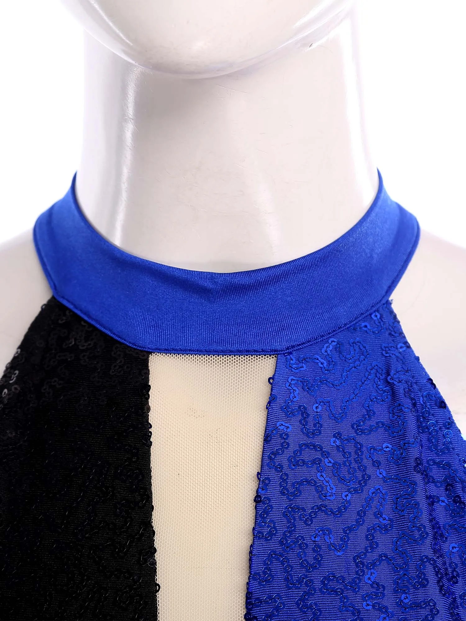 بدلة رقص لاتينية بشراشيب للسيدات بألوان متباينة 70s ديسكو ترتر هامش سراويل طويلة بدلة كاملة لموسيقى الجاز تشا تشا سامبا #4