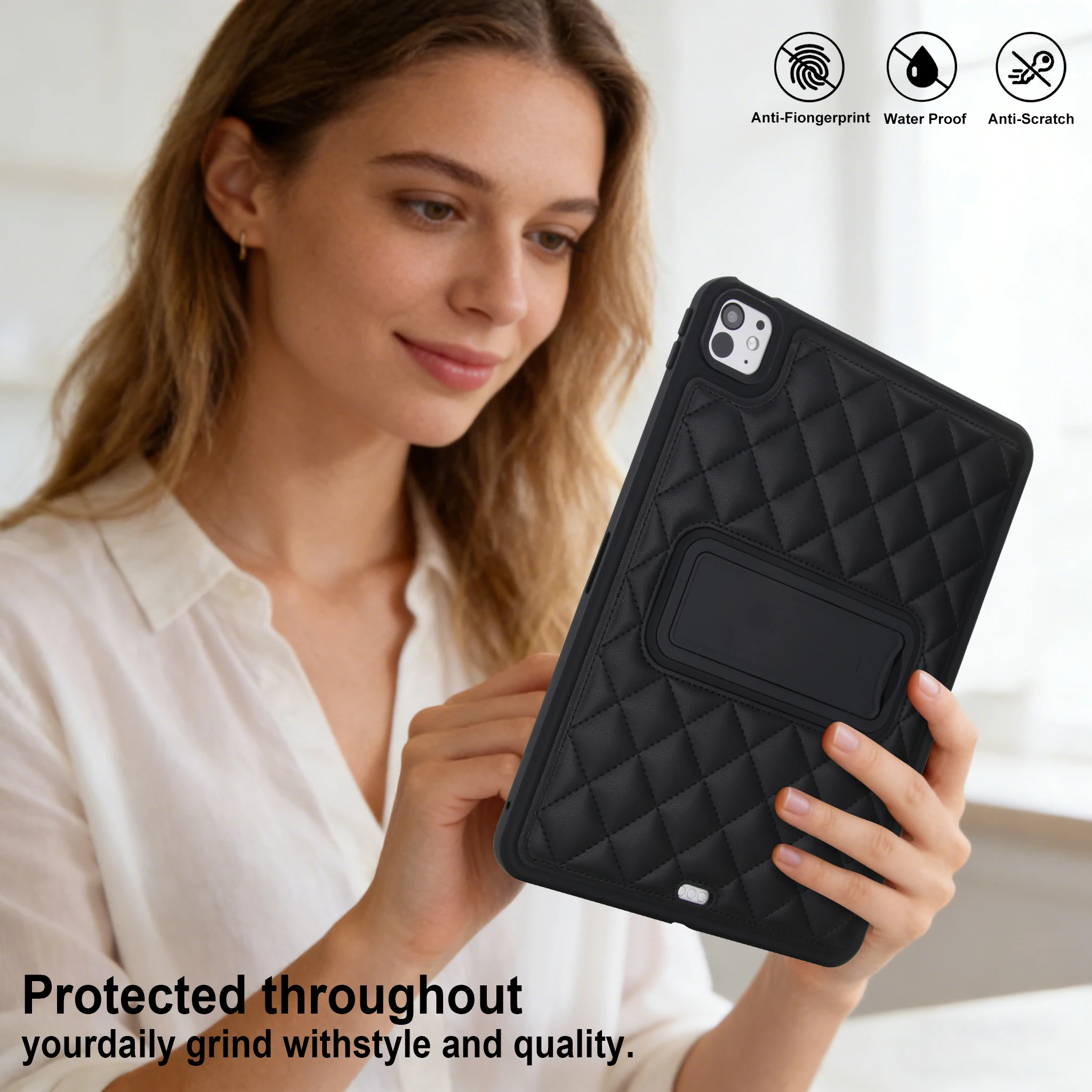 Tablet Cover Case with Stand for iPad Air 11 13 2024 2025 A16 11th 10th 10.2 9th 8th 7th Gen for  Air5 4 10.9 6th 5th 9.7 10.5