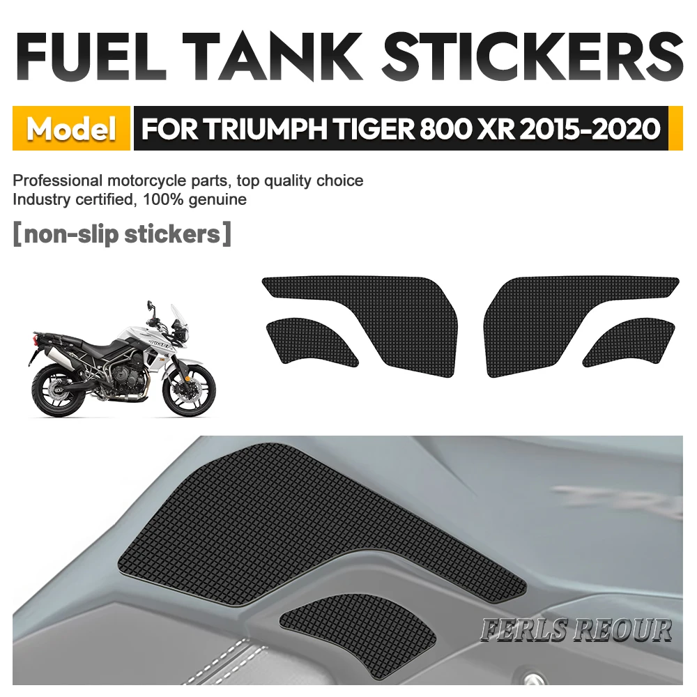 For Triumph Tiger 800 XR XRX XRT 2015-2020 Fuel Tank Stickers Off-road Rider Anti-slip Rubber Tank Pad Accessory