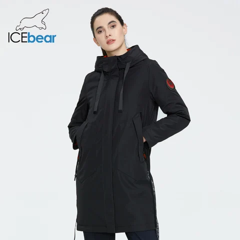 Женское пальто ICEbear с утеплителем, стильное и теплое — изображение товара