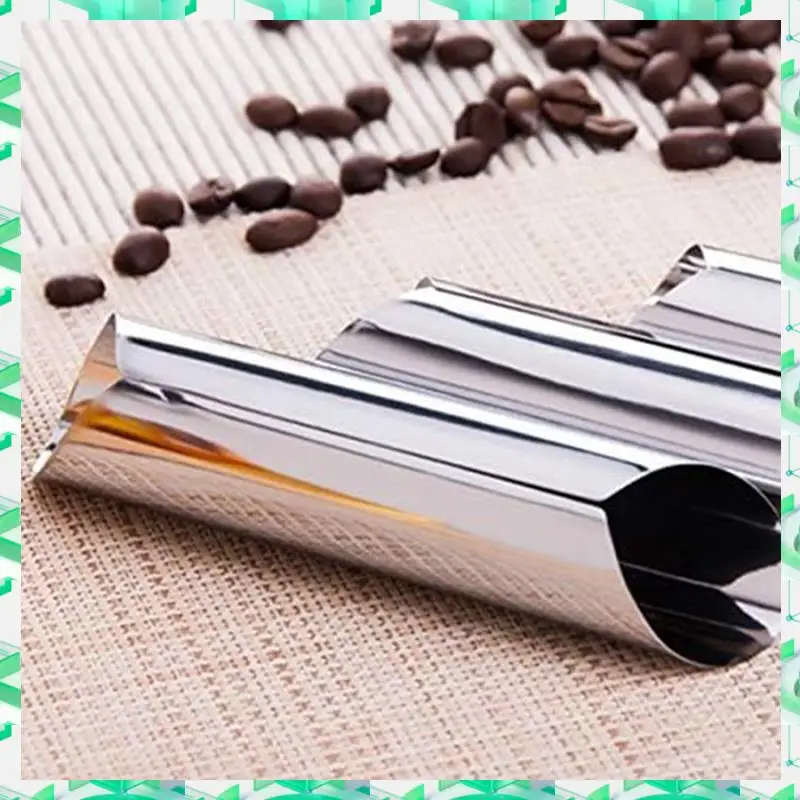 FIZP Brioche pan Cannoli tubos de acero inoxidable formas de Cannoli 3 uds cuerno de crema antiadherente moldes de pastelería daneses reutilizables Durab