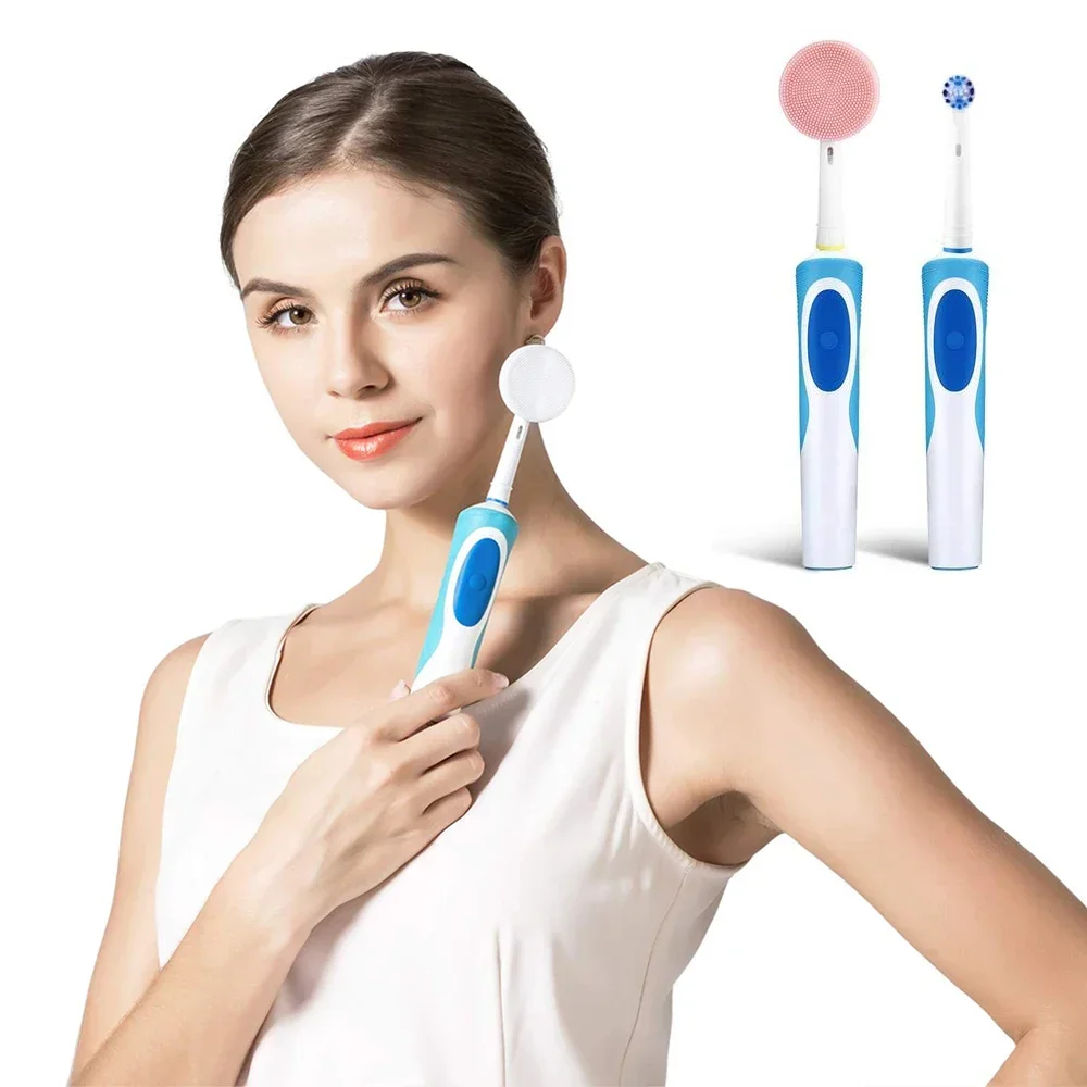 Toothbrush Handle Facial Massager Cleanser Brush Heads Massage For Face Facial Cleansing Brush Head Suitable For Electric