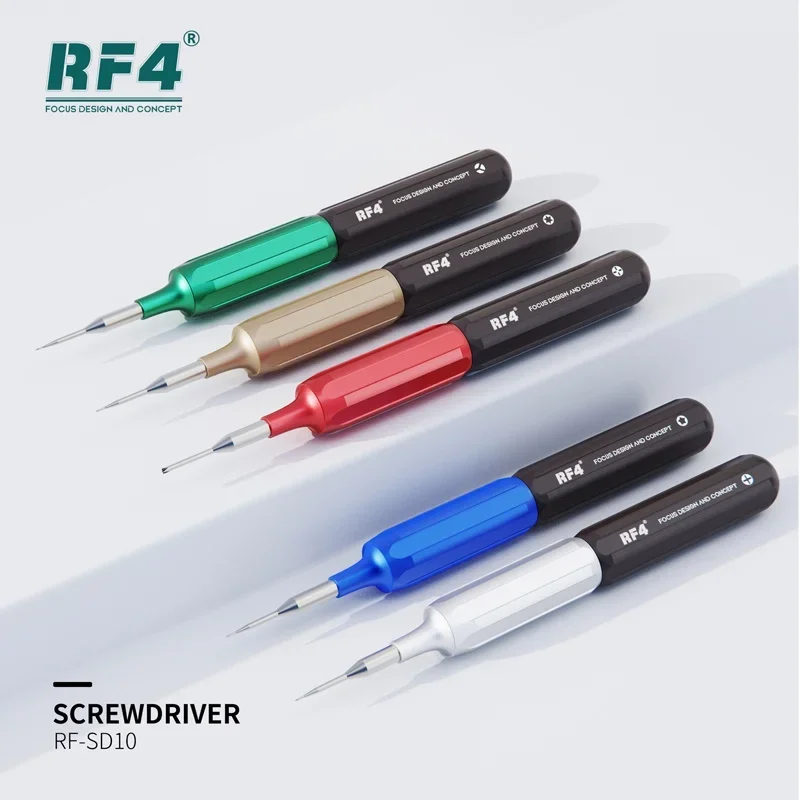 

RF4 RF-SD10 Superhard Gold Steel Screwdriver Kit Precision Repair Bolt Iphone Clock Watch Disassembly Relieve Stress Screwdriver