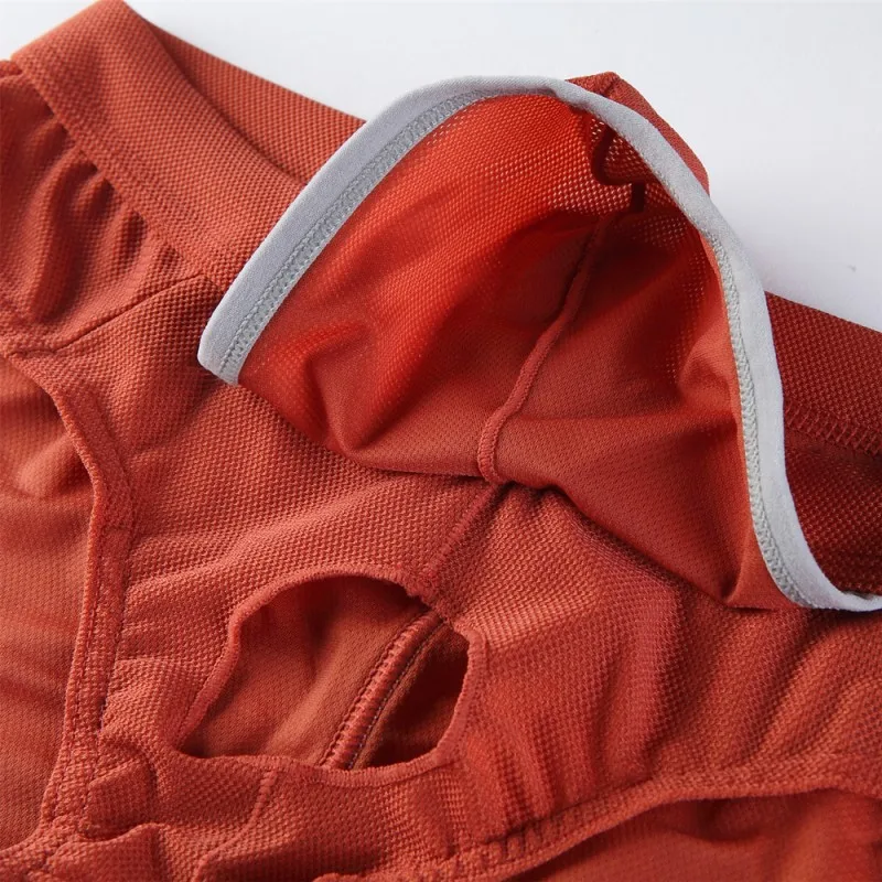 

Wangjiang Men's Front Opening Pouch Underwear Briefs nylon triangle panties low waist fly underpants No-Hassle Separation