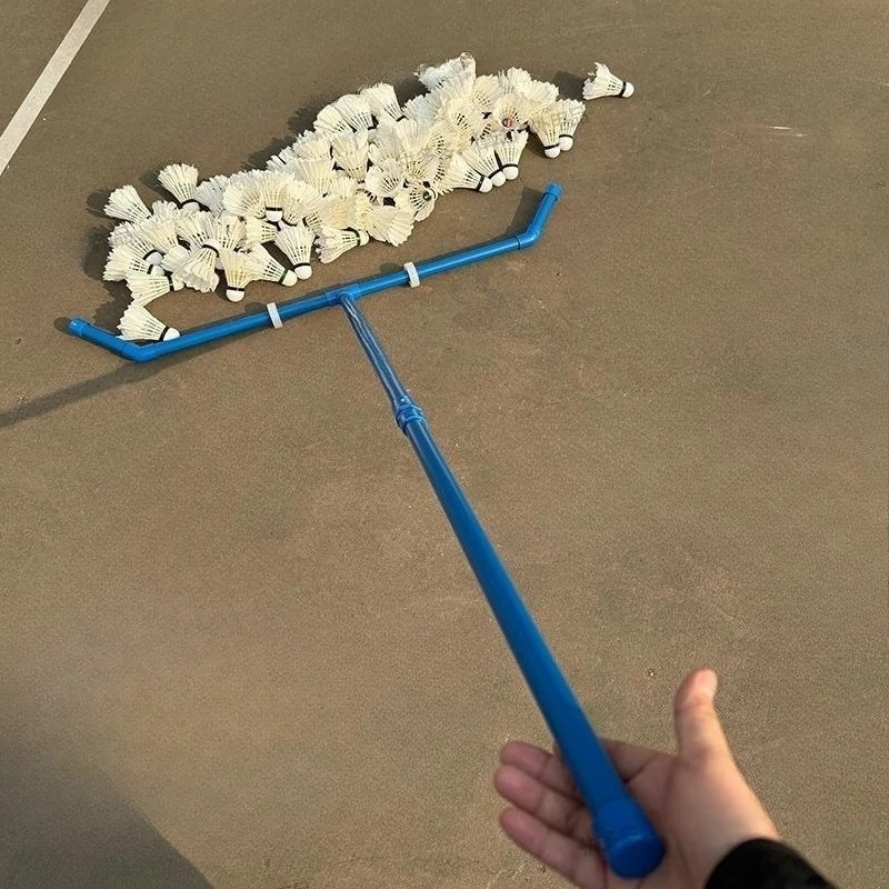 

Foldable Badminton Pickup Device Adjustable Badminton Ball Picker Large Capacity Shuttlecock Sweeper Portable Sports Accessories