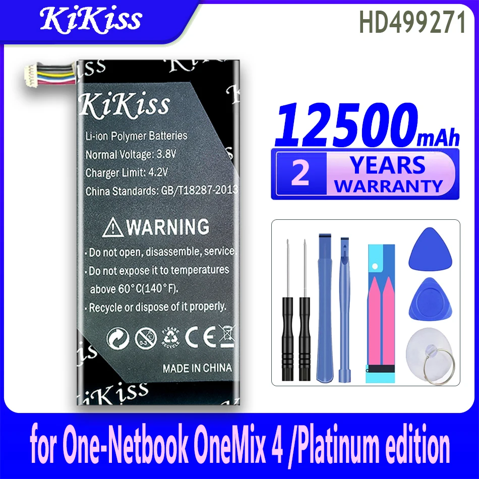 

12500mAh KiKiss Powerful Battery HD499271 (4th) for One-Netbook OneMix 4 OneMix4 One Mix 4/Platinum edition