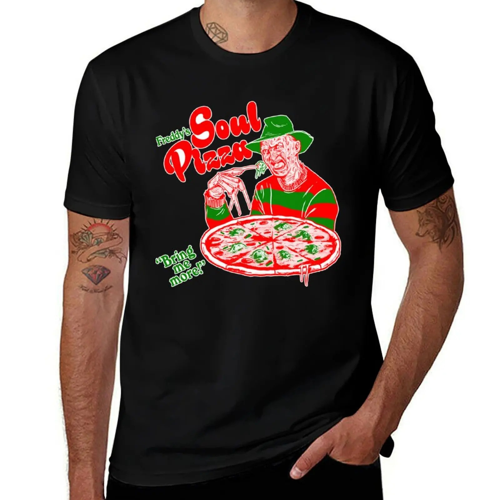 

Freddy&39;s Soul Pizza T-Shirt men t shirt cotton 100% t shirt man luxury cotton tshirt 100% T-Shirt