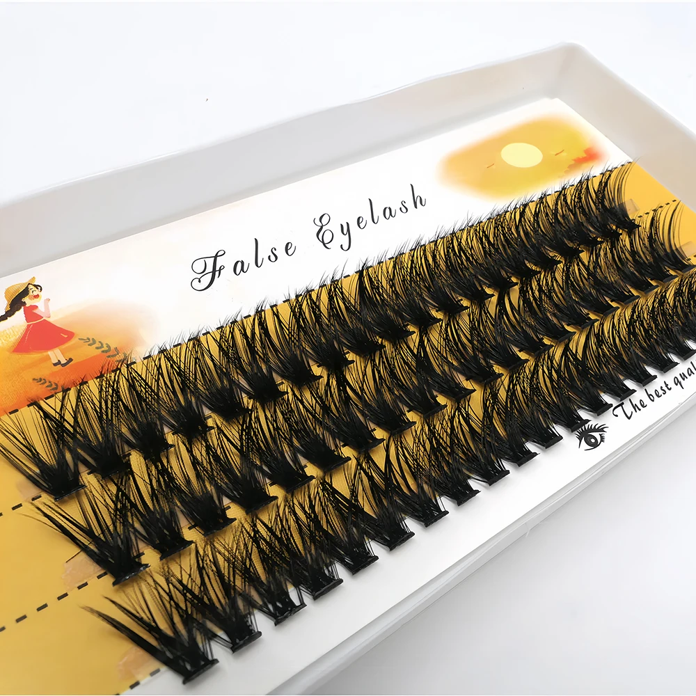 50D/40D/20D 60 Bundles/Box Individual Eyelash Natural Mink Eyelashes extension C/D Curl Lashes Cluster soft Box Lashes Wholesale