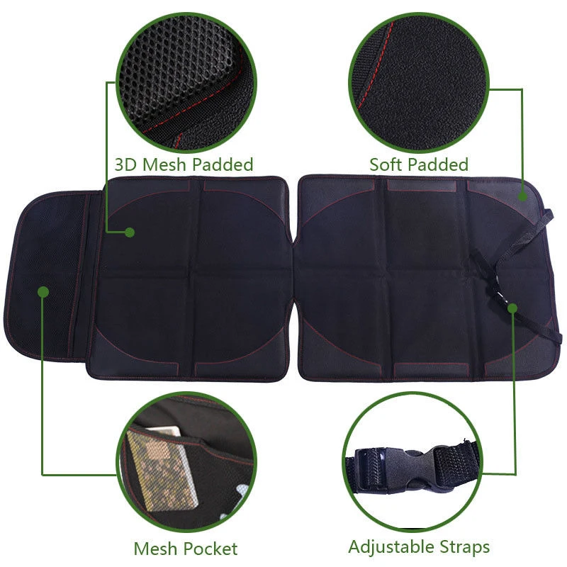 

Child Cushion Crash Insert Pads Beige Simple Seats Protector Auto Baby