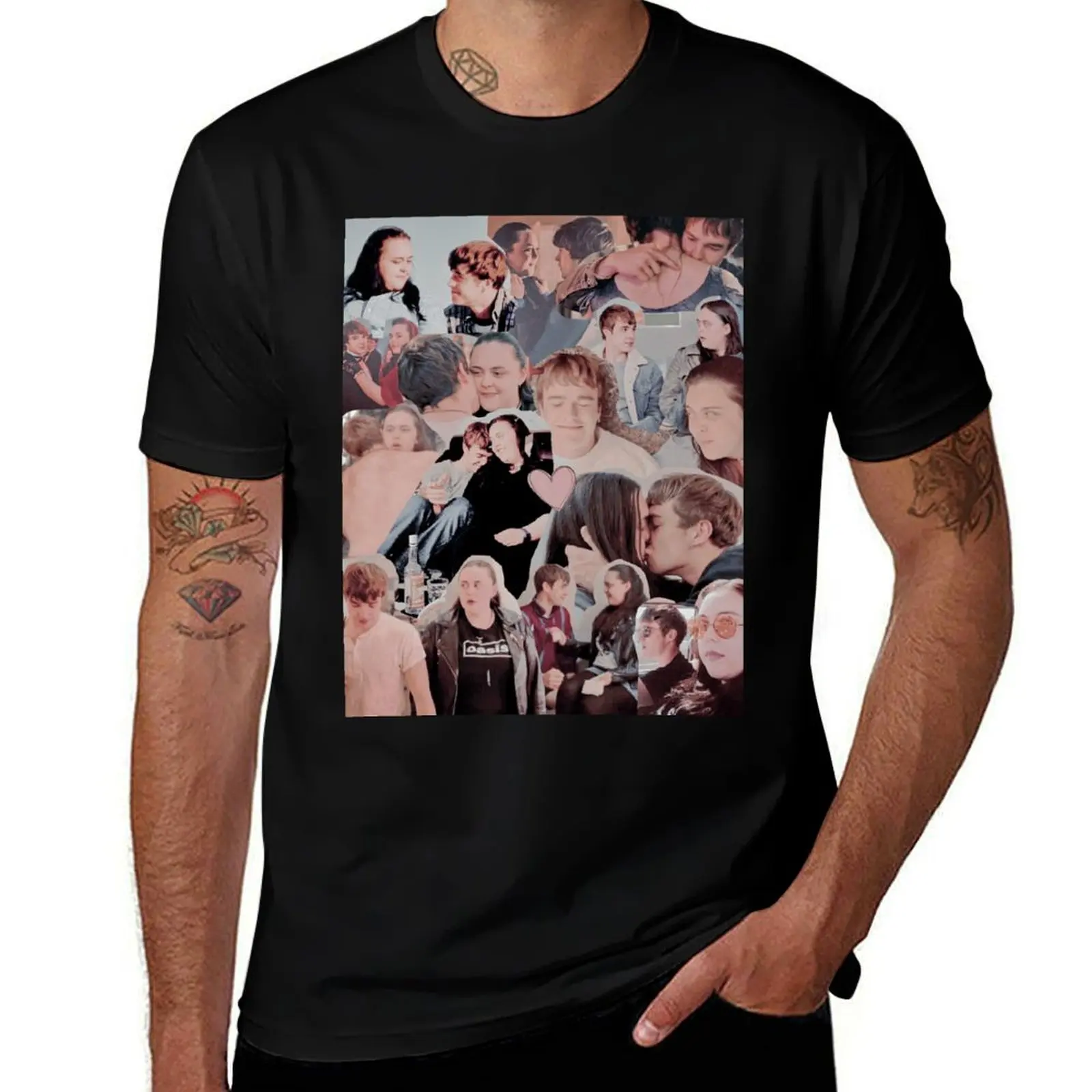 

Rae and Finn My Mad Fat Diary Collage T-Shirt vintage graphic tee plain customs vintage t shirt men