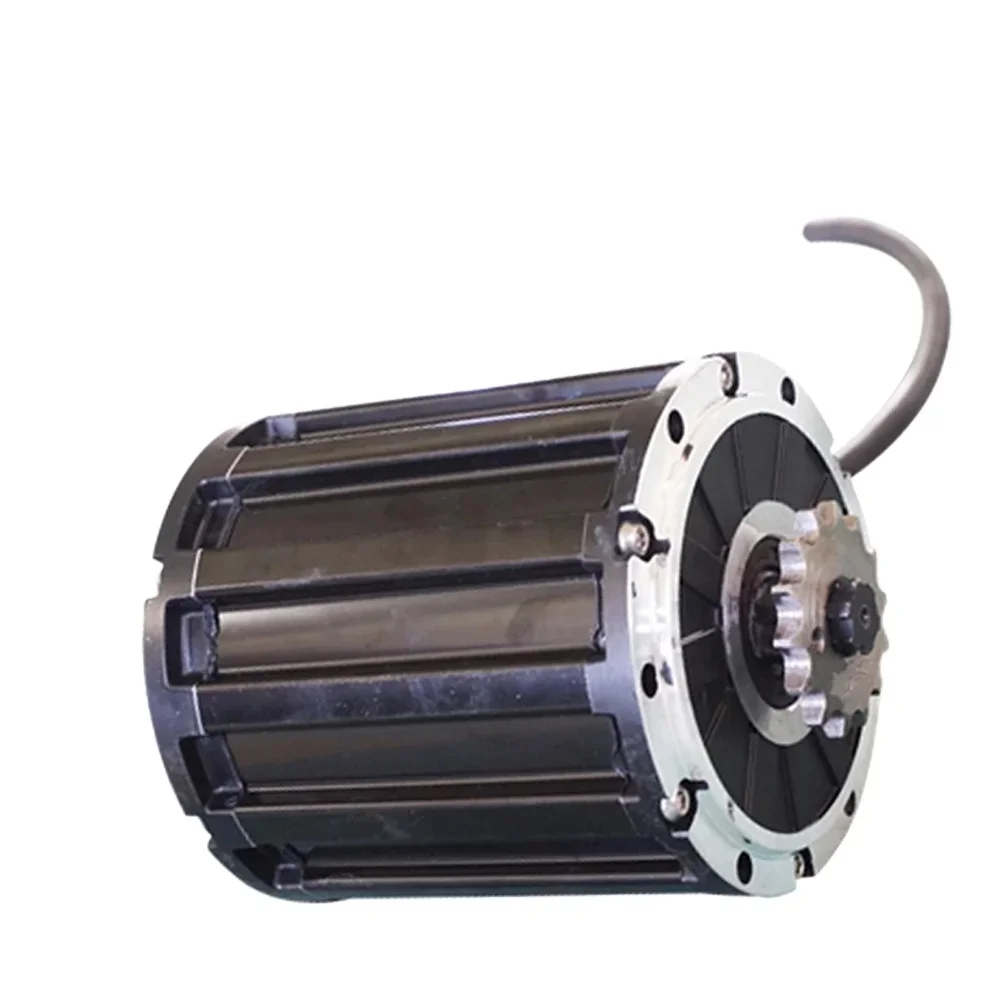 QSMOTOR 120 2000W 72V 60KPH Mid Drive Motor with 428 Sprocket for Chain Motorcycle Motor