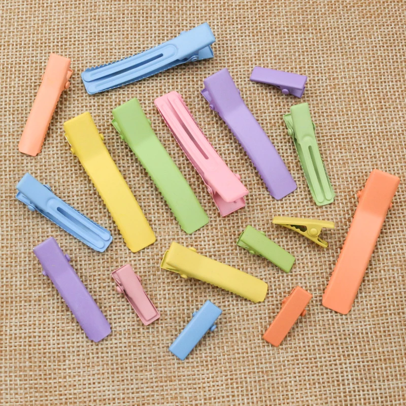 50pcs Random Colors Mix Crocodile Hairpin Hair Clips Hairpins  DIY Jewelry Making Accessories Findings