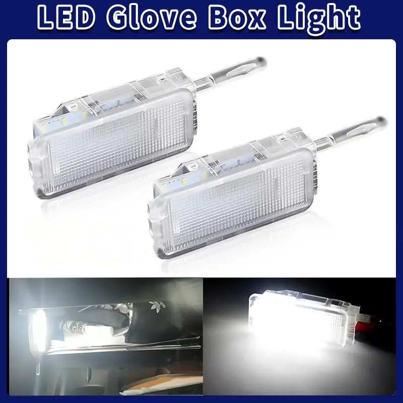 

No Error LED Footwell Glove Box Trunk Lights White For Citroen C2 C3 C4 C5 C6 C8 DS3 Saxo Picasso(CA334) For Peugeot 206 207 307