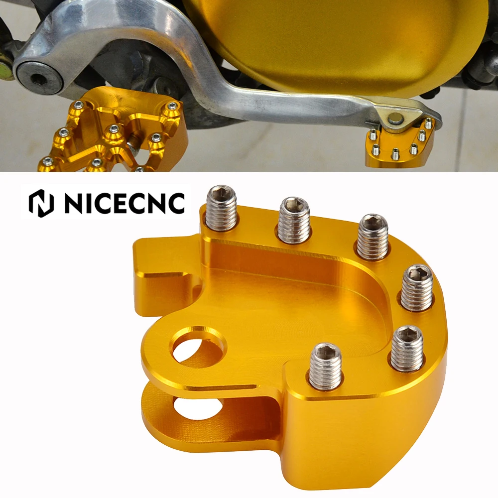 NiceCNC Enlarge Brake Pedal Lever Step Tip Plate For SUZUKI DRZ400 DRZ400E DRZ400S DRZ400SM 00-24 DRZ250 RM125  RM250 RMX250T