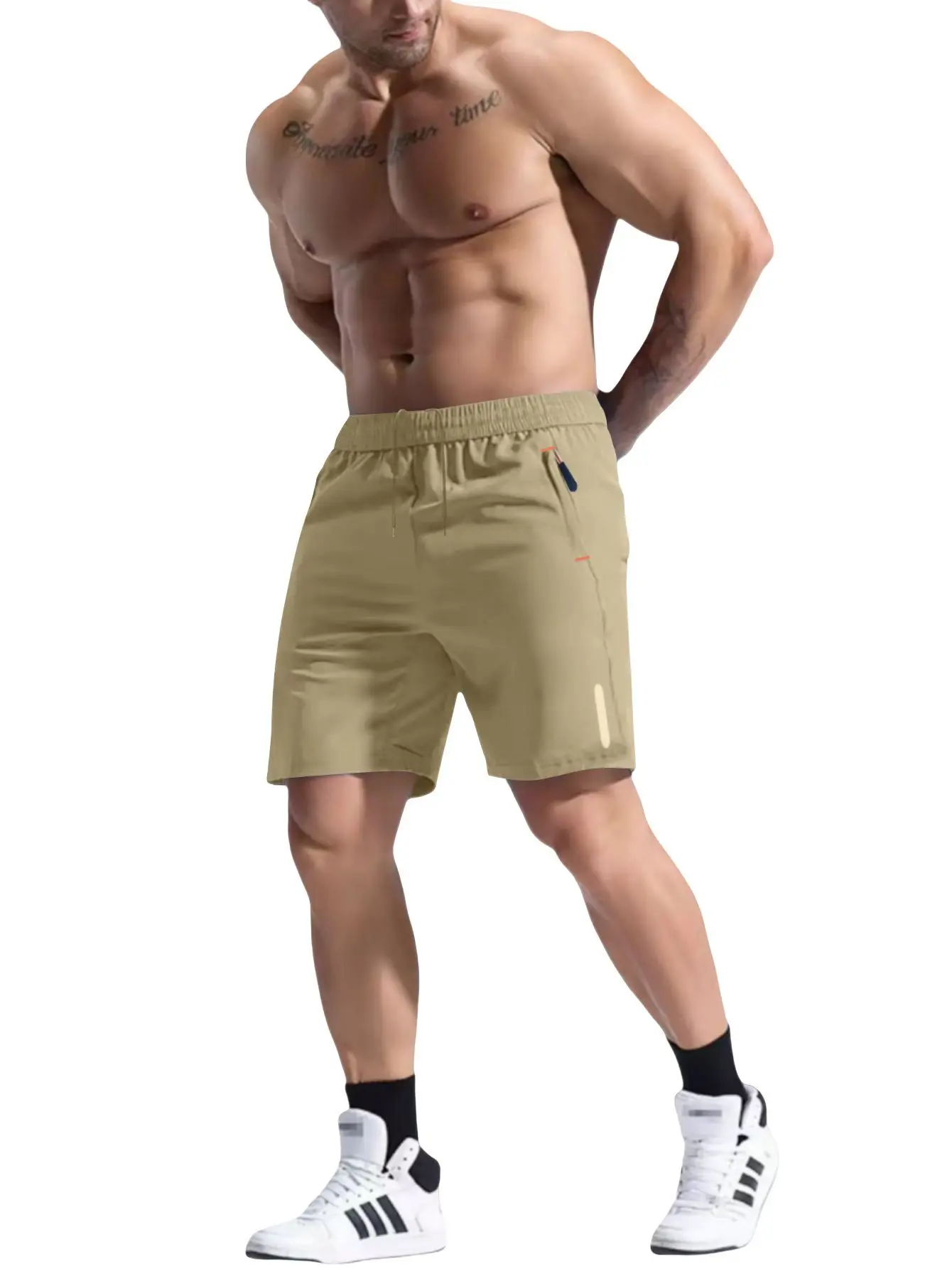 

Cargo Shorts Loose Shorts Suitable for Outdoor Sports And Daily Casual Elastic Waist Multi-Pocket Men's Summer Breathable Wear