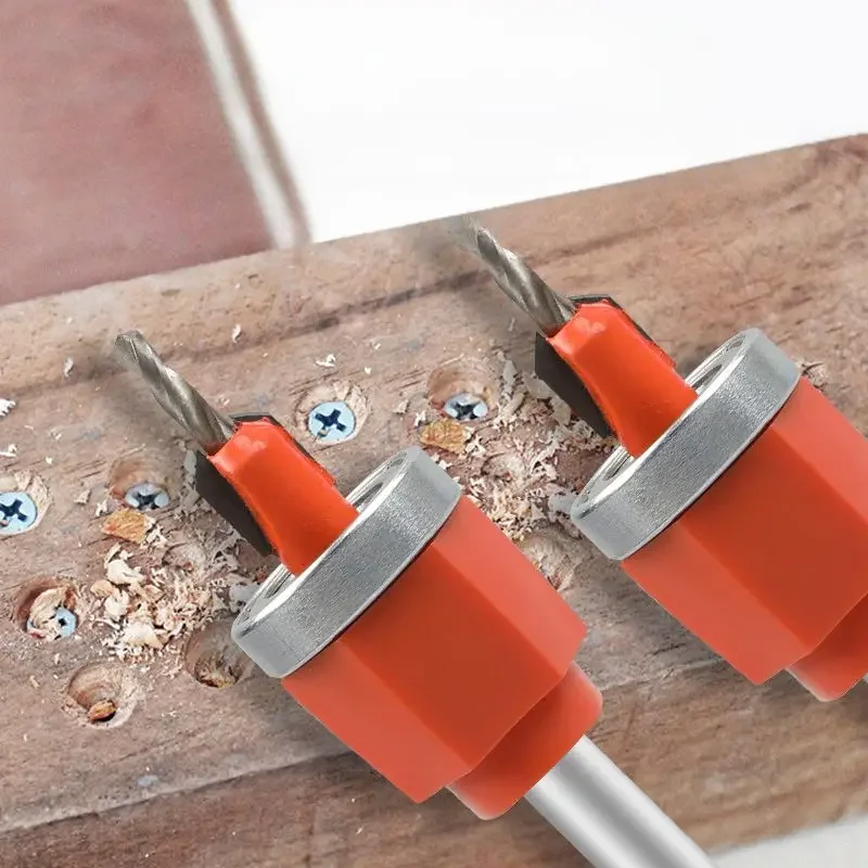 Puller disassembly woodworking drilling bit set with edge sealing punching pliers, countersunk drill bit, woodworking screw