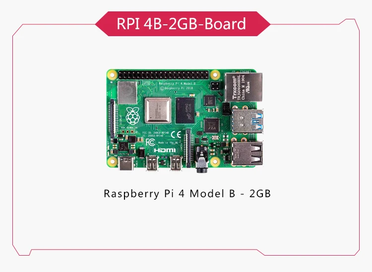 Raspberry Pi 4B 2 Go + Boîtier - Occasion Bon état, Mini PC Tout-en-un