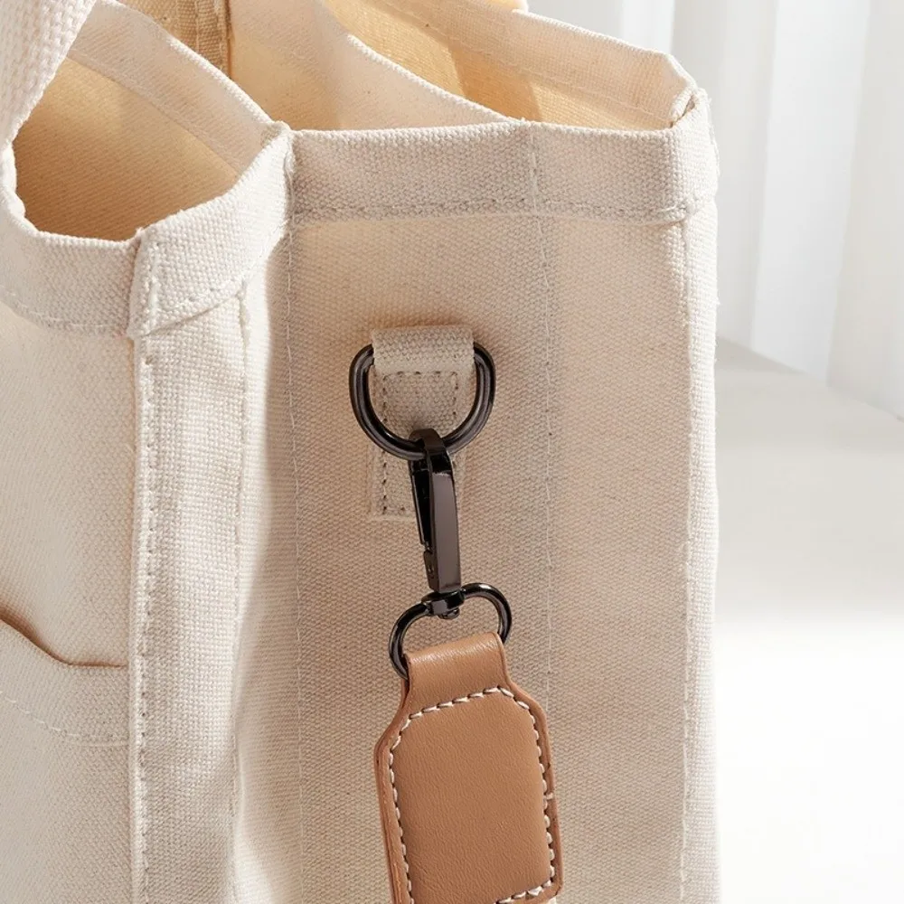 

Solid Color Mummy Bag Multifunctional Multi-pocket Canvas Mother's Bag Korean Style Large Capacity Women Shoulder Bag