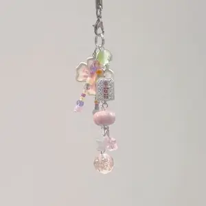 لطيف Kawaii الهاتف سحر قلادة الأصلي مخصص DIY آمنة حبة حالات الحظ ل IP 13 CCD كاميرا الملونة Y2K INS كوريا الجديدة أعلى 8 مبيعات قلادة تجسس - رقم 3