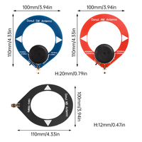 10kHz-180MHz Mini Loop Antenna Donut Broadband Antenna Receiving Antenna Low Impedance Converter for Radio Walkie Talkie SDR
