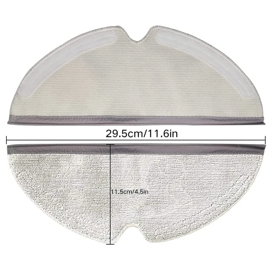 Pack of 4 Washable Replacement Brushes for Xiaomi Roborock Q7 MAX / Q7 MAX+ Roborock Vacuum Cleaner