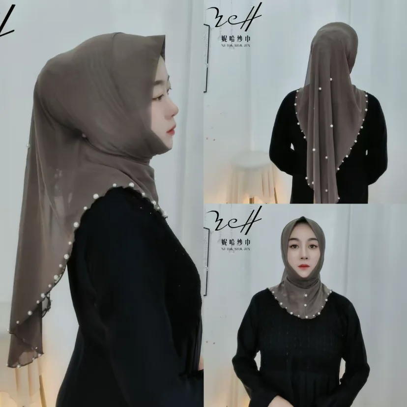 2026 Spring Summer Musulman Women Airy Hijab Covers