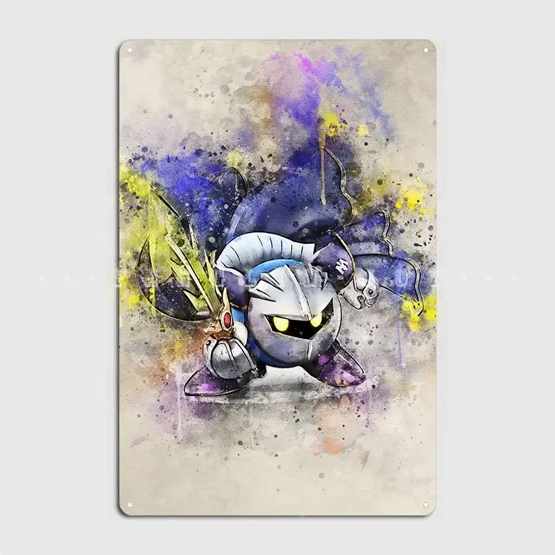 Meta Knight 3 Poster Metallschild Wanddekoration Pub Garage Klassische Garagendekoration Blechschild Poster