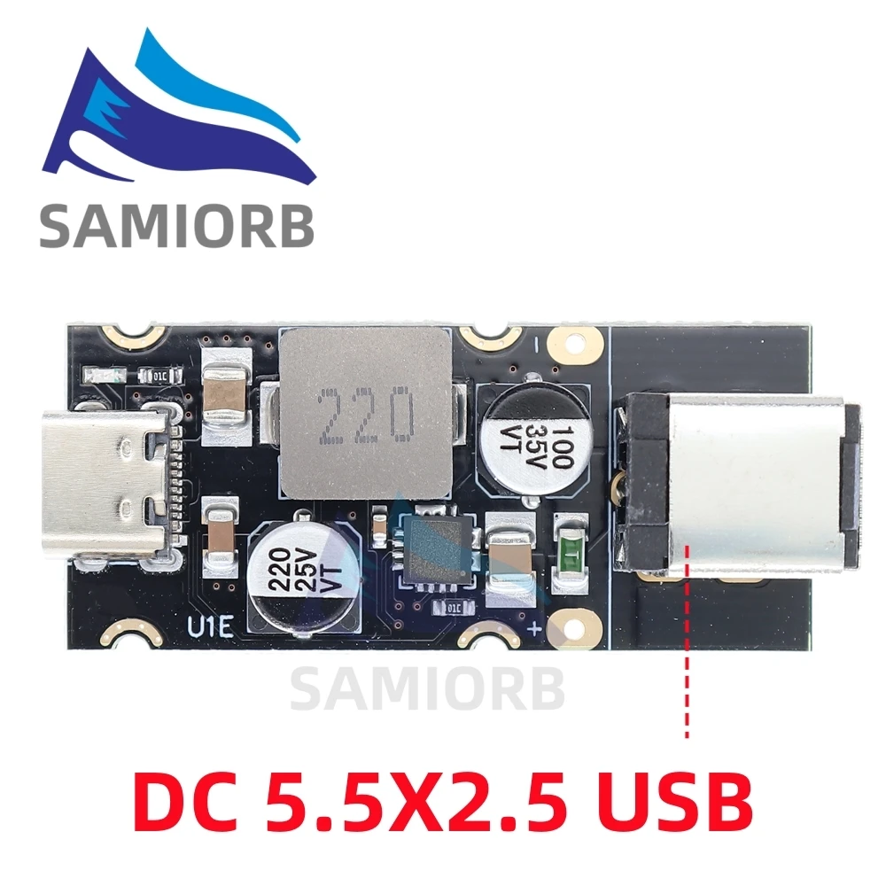 SAMIROB QC4.0 QC3.0 Type-C USB PD65W Fast Charging Adapter Module DC8-32V 3.25A 65W Step Down Module For Huawei SCP/FCP Apple PD