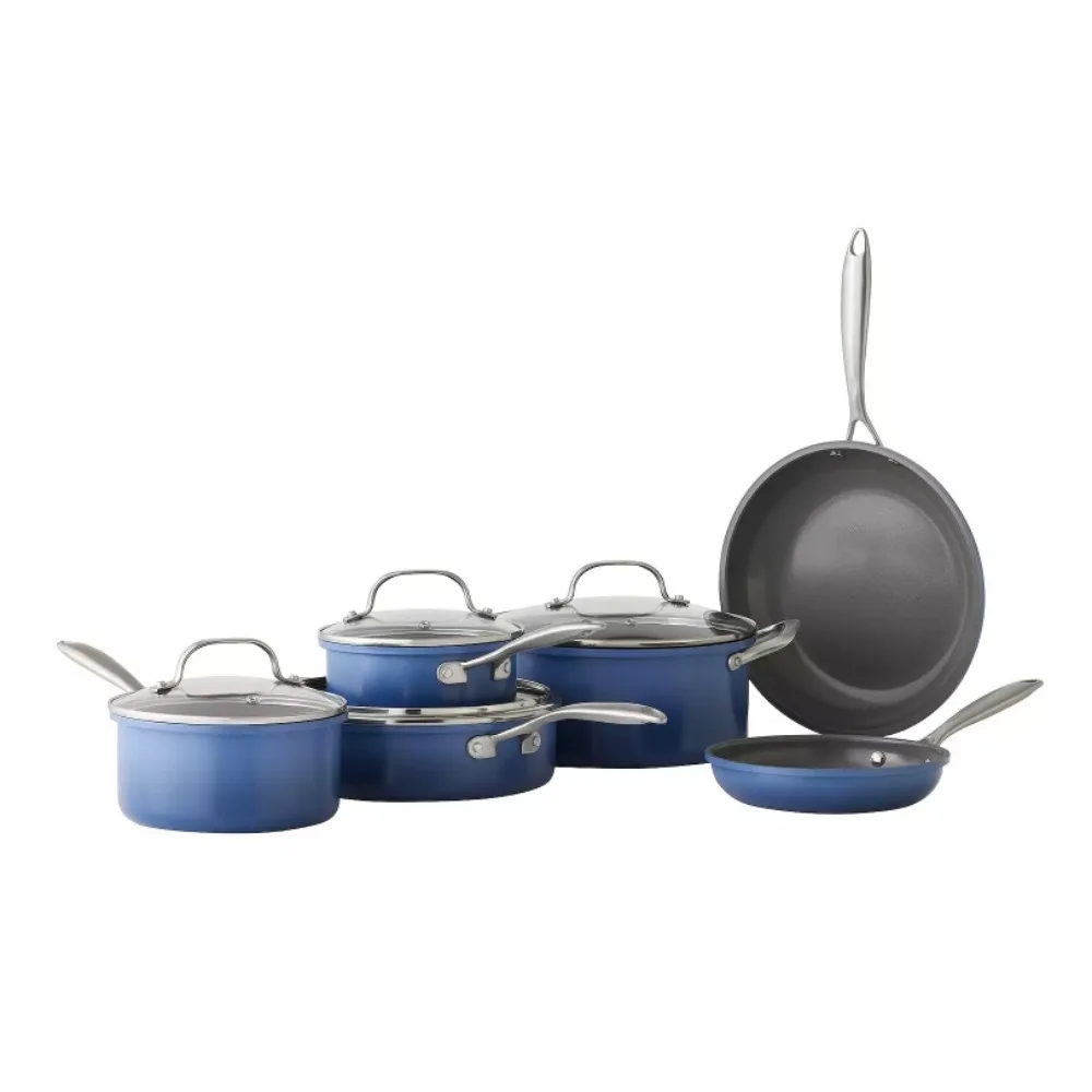 

2024 New 10-pc. Ombre Nonstick Ceramic Cookware Set