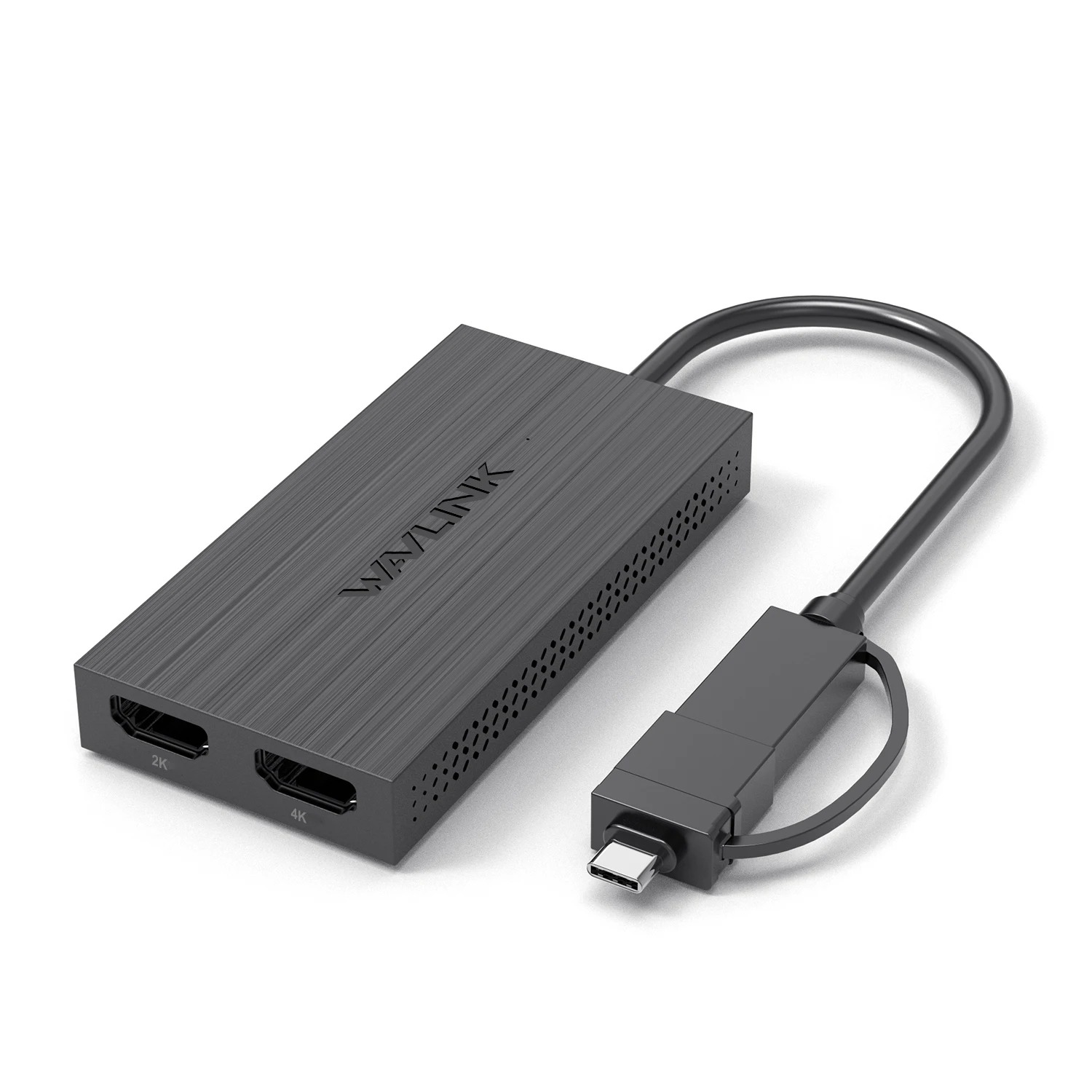 

New Arrival Wavlink UG7602HC USB A USB C Mirror/Extend Mode Dual Display Splitter USB To HD MI Adapter
