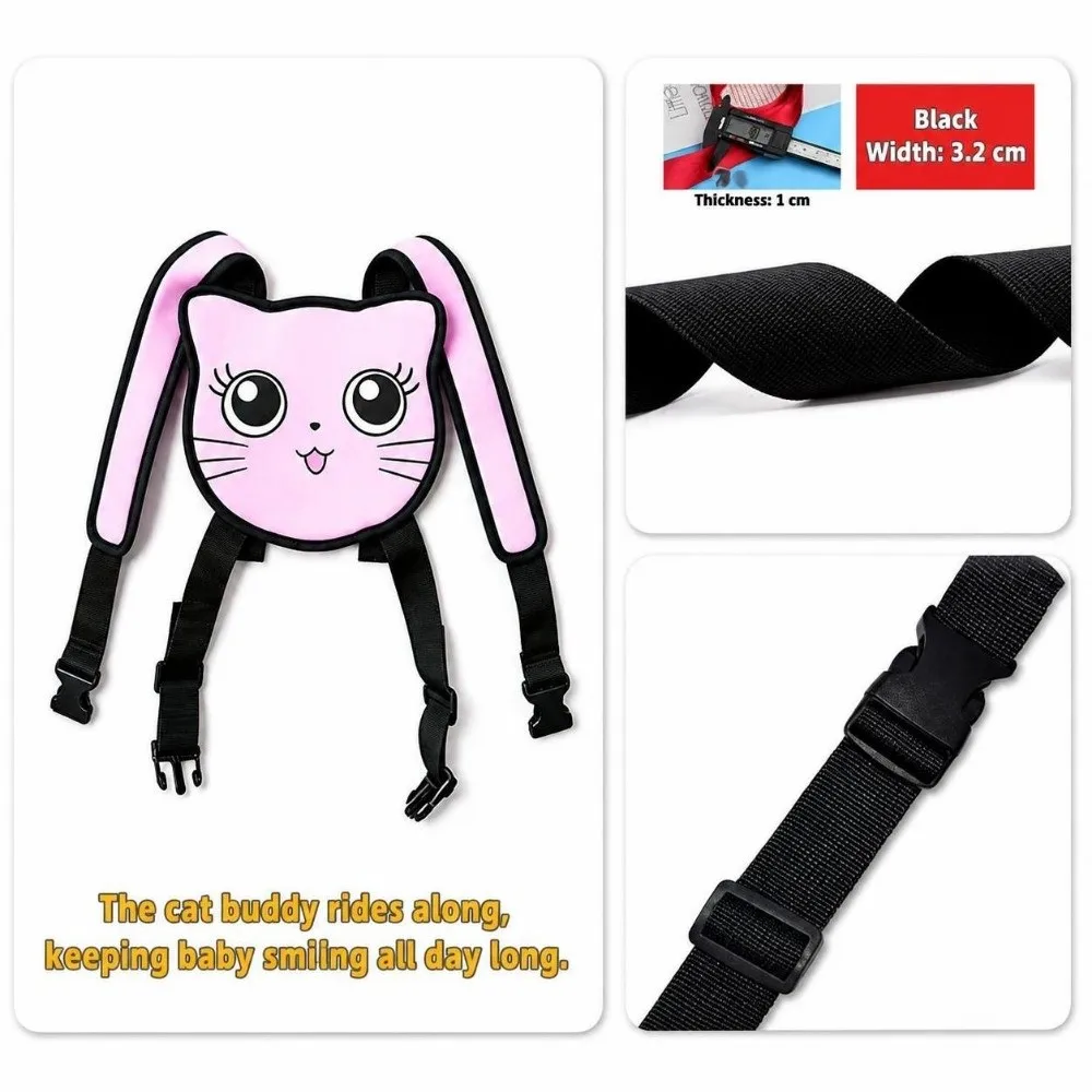 Cartoon Child Seat Belt Adjuster Cute Adjustable Strap Car Seat Belt Adjustment Holder Anti-drop Protection Durable