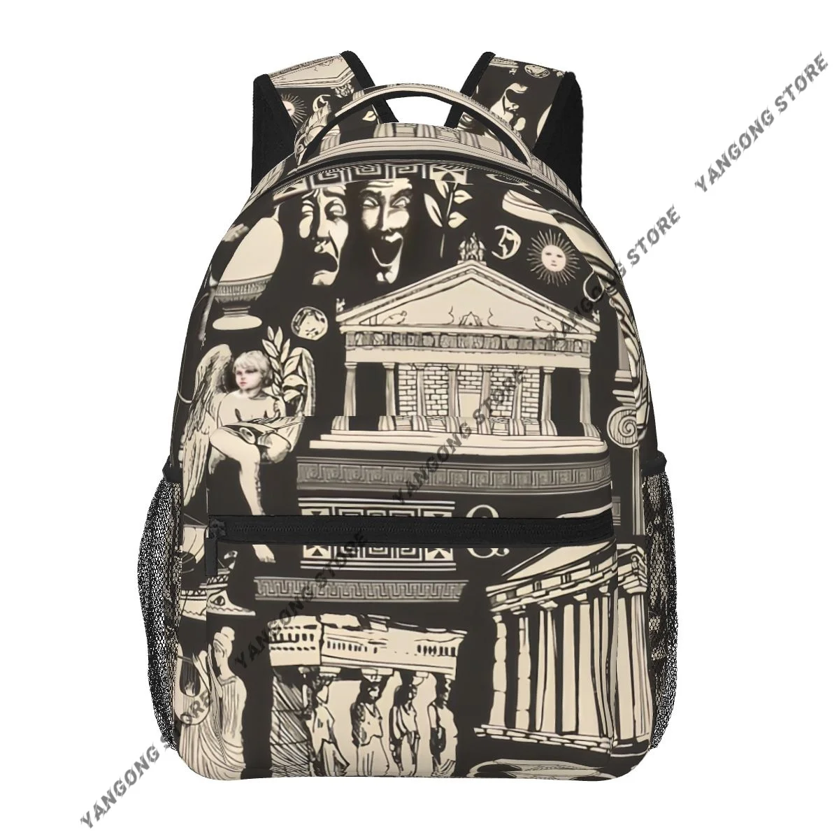 

Ancient Greece Theme Backpack For Teenagers Boys Children Student School Bags Unisex Laptop backpack Travel Shoulder Bag