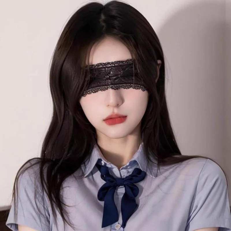 Mode Schwarz Weiß Sexy Spitze Augenmaske für Frauen Männer Aushöhlen Durchsichtige Augenmasken Einstellbare Cosplay Brillen Zubehör