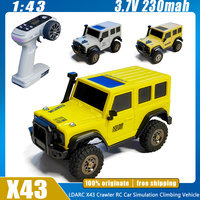 LDARC X43 1:43 Crawler RC car RC Simulation Full Time RTR 4WD Remote Control Mini Climbing vehicle Adult Children's Toys Custom