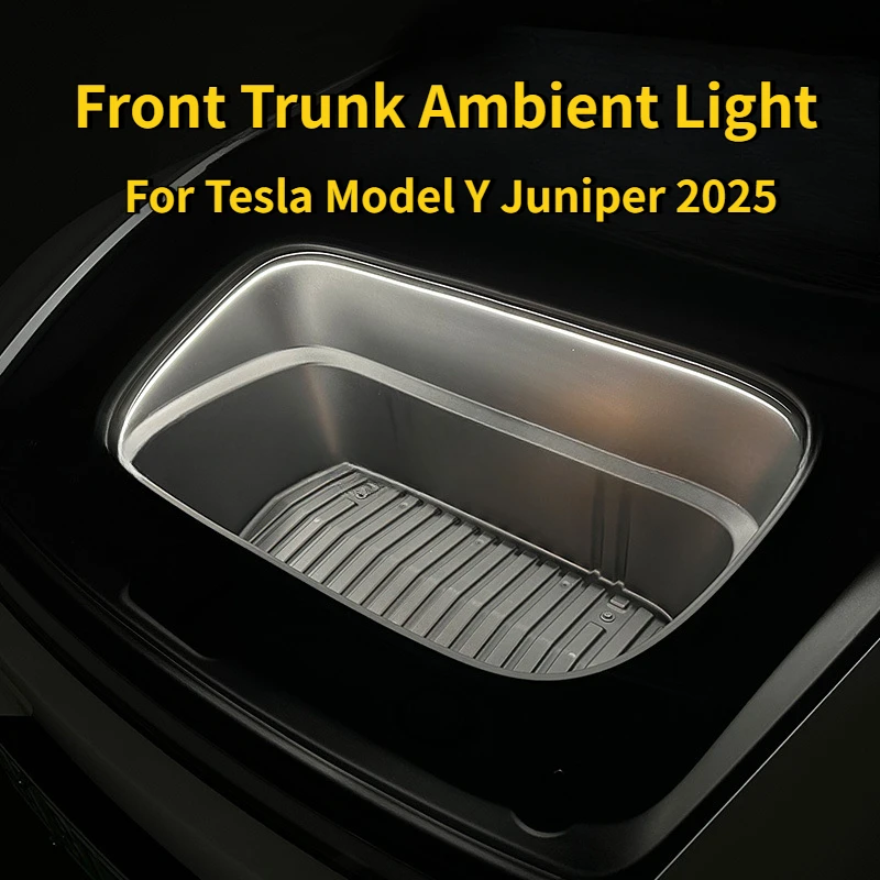 Frunk-Lichtleiste für Tesla Model Y Juniper 2026 Vorderkofferraum LED-Innenbeleuchtung Dekorative Campingbeleuchtung Zubehör