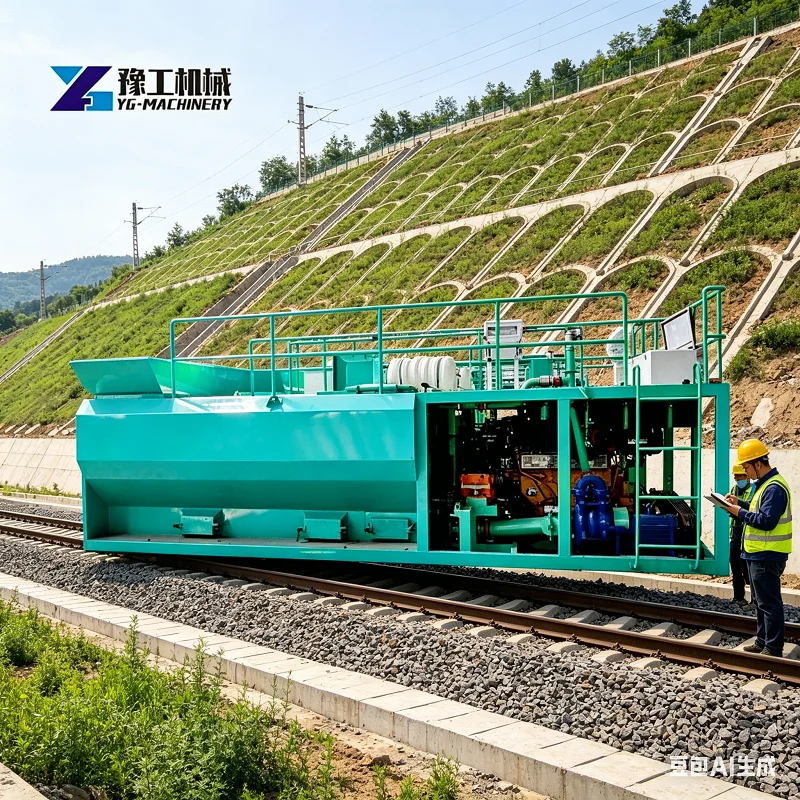 Customized Compact Hydroseeder Machine Diesel Hydroseeding Machine Slurry Spray Seeder for Highway Embankment Greening