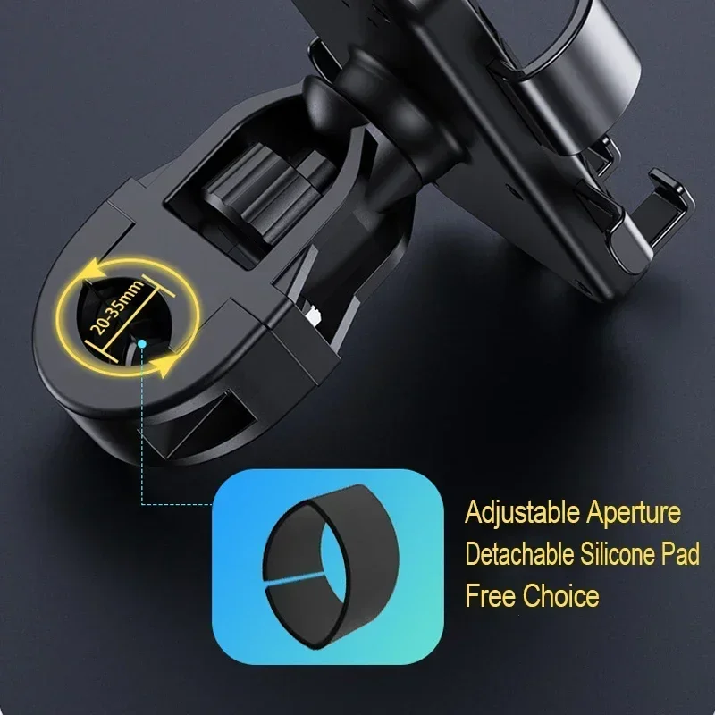 VIKEFON-حامل الهاتف المحمول للدراجات النارية والدراجات ، حامل مقود لجهاز iPhone ، مركبة كهربائية ، سكوتر ، ركوب الدراجات ، الجبل ، الهاتف